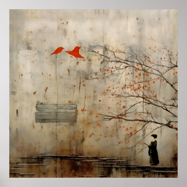 Wabi Sabi Japanese Style Art Poster (Front)