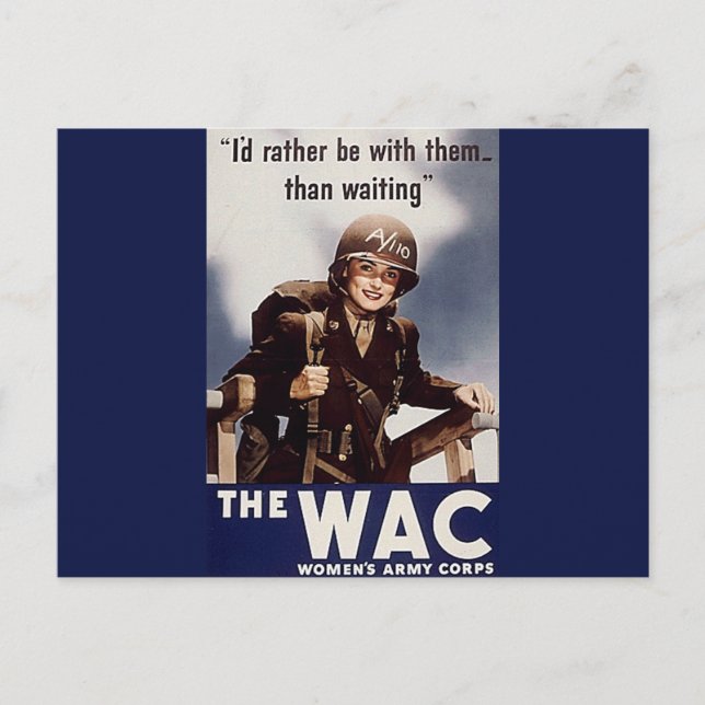 WAC Recruiting Poster Postcard (Front)