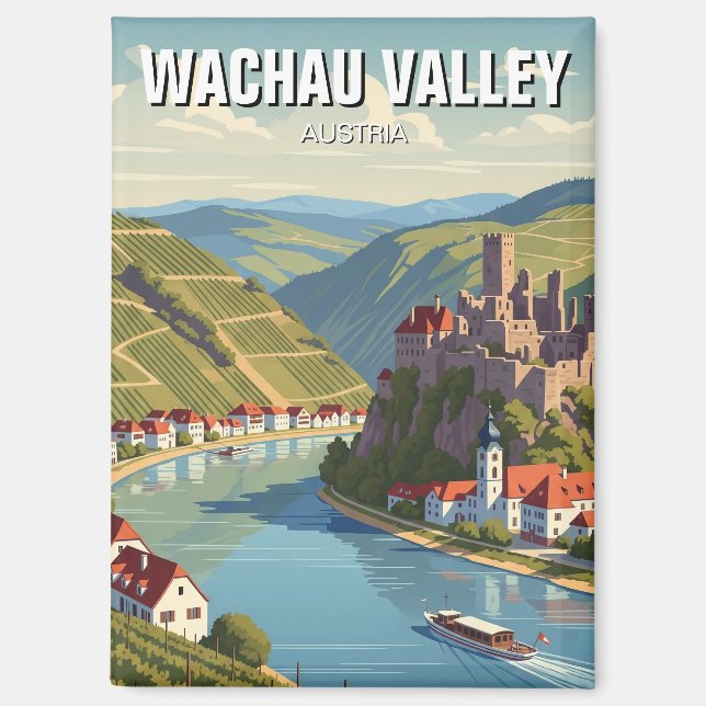 Wachau Valley Austria Travel Magnet (Front)