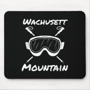 Wachusett Mountain Machusetts Skier Skiing Skis Go Mouse Pad