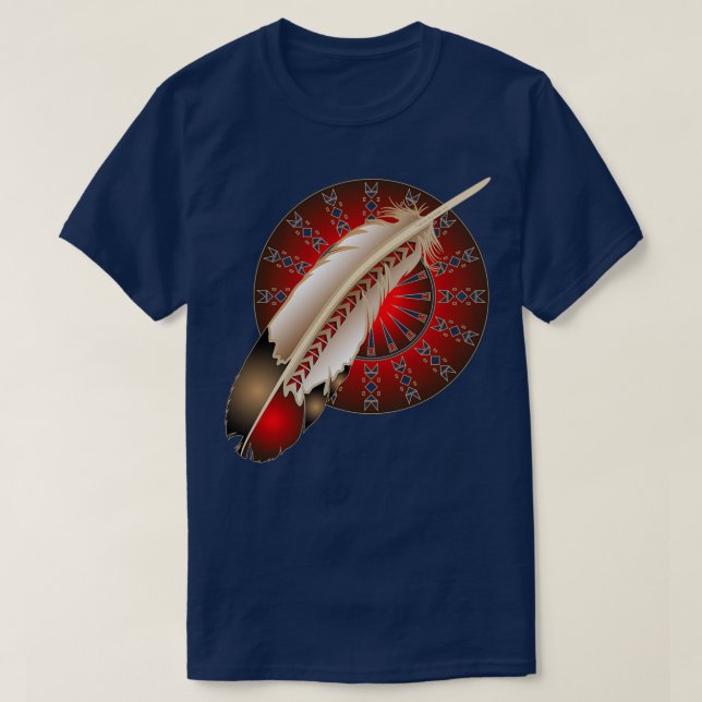 Wacipi Pow Wow Red  T-Shirt (Design Front)