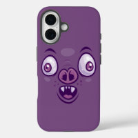 Wacky Cartoon Vampire Bat Face