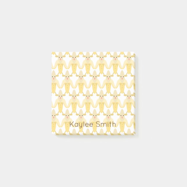 Wacky Dancing Banana Kawaii Post-it Notes (Front)