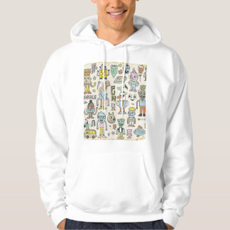 Wacky Doodles: Vintage Character Set Hoodie