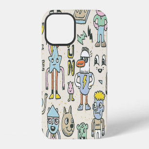 Wacky Doodles: Vintage Character Set iPhone 12 Case