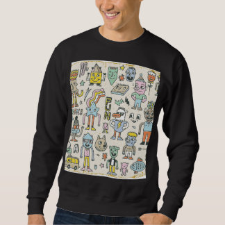 Wacky Doodles: Vintage Character Set Sweatshirt
