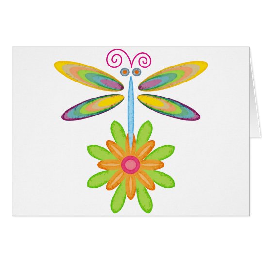 Wacky Dragonfly Card