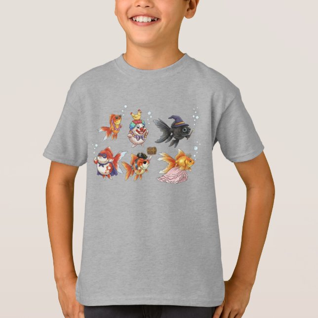 Wacky Goldfish Pirate T-Shirt (Front)