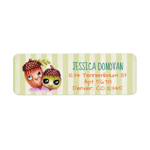 Wacky Nutties Return Address Labels