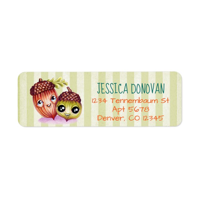 Wacky Nutties Return Address Labels (Front)