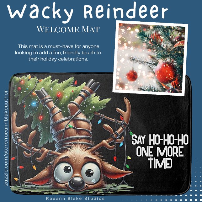 Wacky Reindeer Bath Mat (Creator Uploaded)