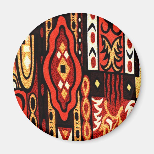 Wacky Retro Print Magnet (Front)