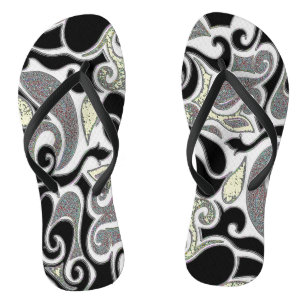 Wacky Retro Swirl Thongs