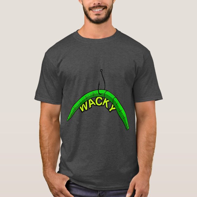 Wacky Rig Worm  Catch Fish With This Bass T-Shirt (Front)