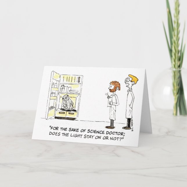 Wacky Scientist (Birthday Card) Card (Front)