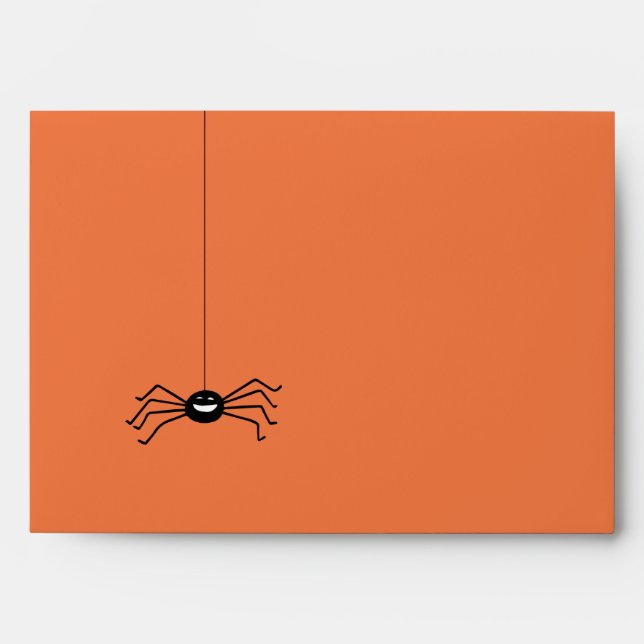 Wacky Spiders Halloween Party Invitation Envelope (Front)