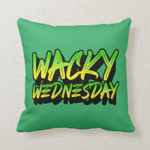Wacky Wednesday Throw Pillow