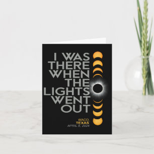 Waco 2024 Total Solar Eclipse Totality Card
