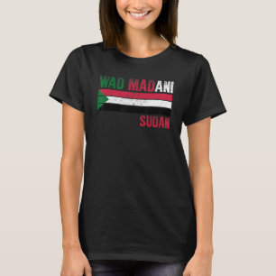 Wad Madani Sudan Flag Sudanese Mens Womens Kids T-Shirt