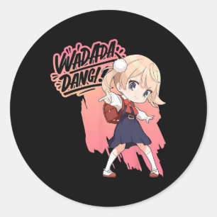 Wadada Dang Shigure Ui Loli Dance Dancing Anime Gi Classic Round Sticker
