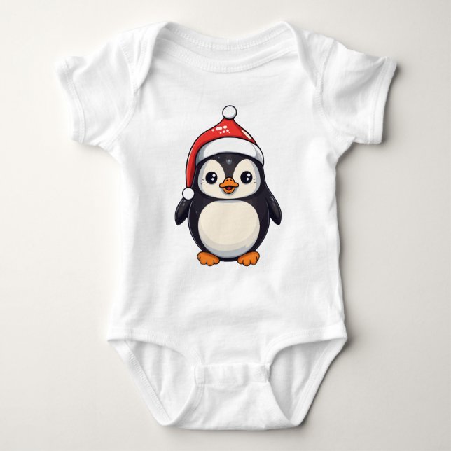 Waddle Claus Baby Bodysuit (Front)