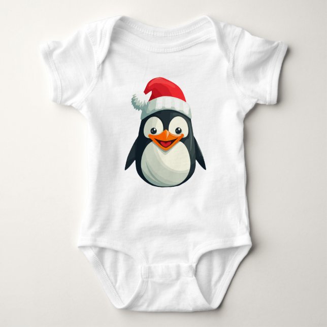 Waddle Claus Baby Bodysuit (Front)