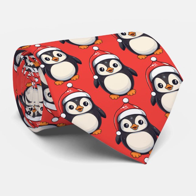 Waddle Claus Tie (Rolled)