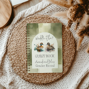 Waddle It Be Mallard Duck Gender Reveal Guest Book