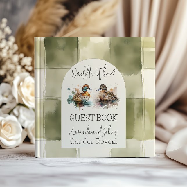 Waddle It Be Mallard Duck Gender Reveal Guest Book (Creator Uploaded)