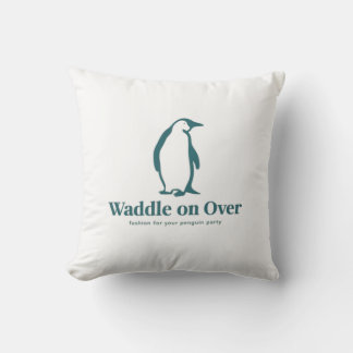 Waddle On Over Adorable Penguin Cushion