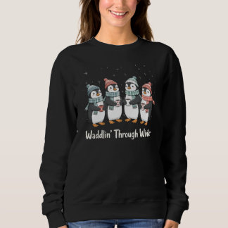 Waddlin’ Through Winter – Penguin Friends Sweatshirt