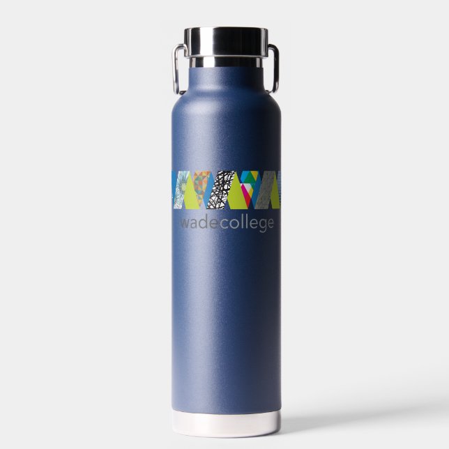 Wade College Water Bottle (Front)