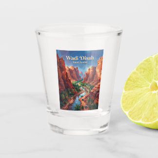 Wadi Disah Saudi Arabia Shot Glass