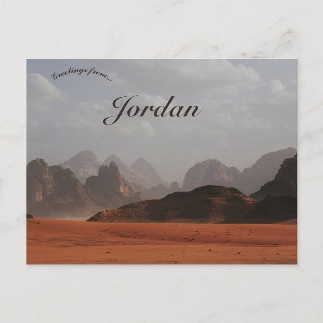 Wadi Rum Aqaba Jordan Postcard (Front)