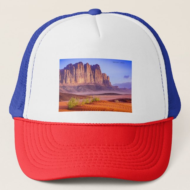 Wadi Rum desert in Jordan, Holiday  Trucker Hat (Front)