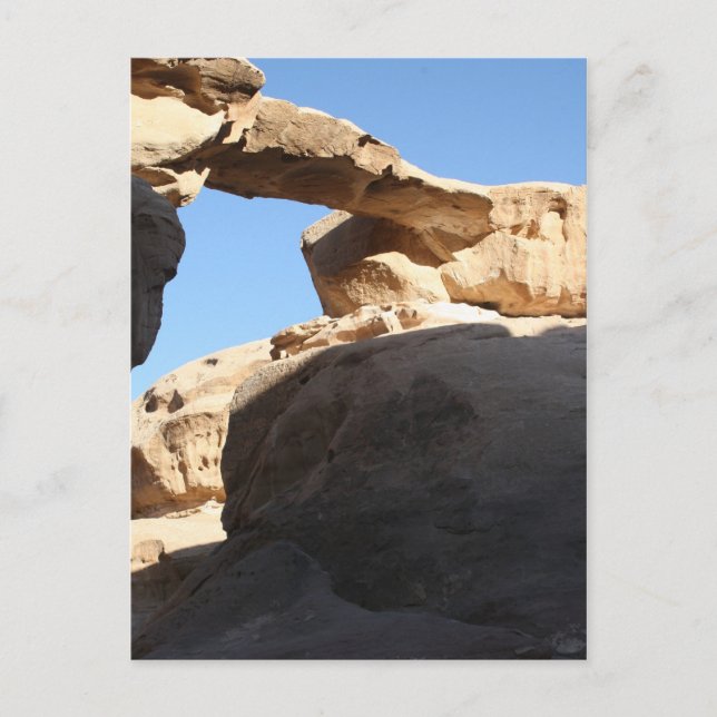 wadi rum stone arch postcard (Front)