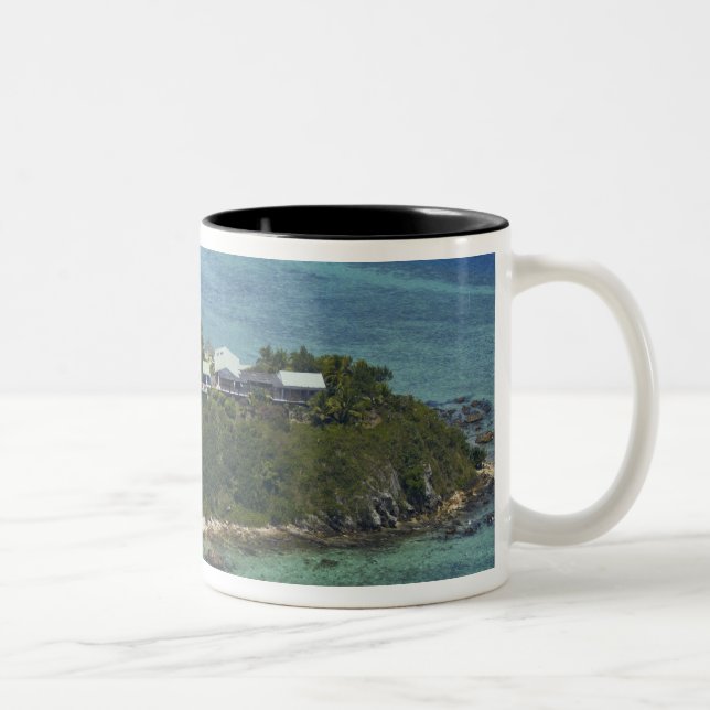 Wadigi Island, Mamanuca Islands, Fiji 2 Two-Tone Coffee Mug (Right)