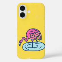 Wading in Sunshine Flamingo Chill