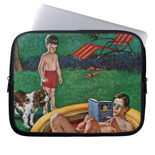 Wading Pool Laptop Sleeve (Front)