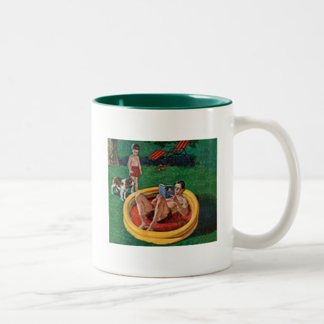 Wading Pool Two-Tone Coffee Mug (Right)