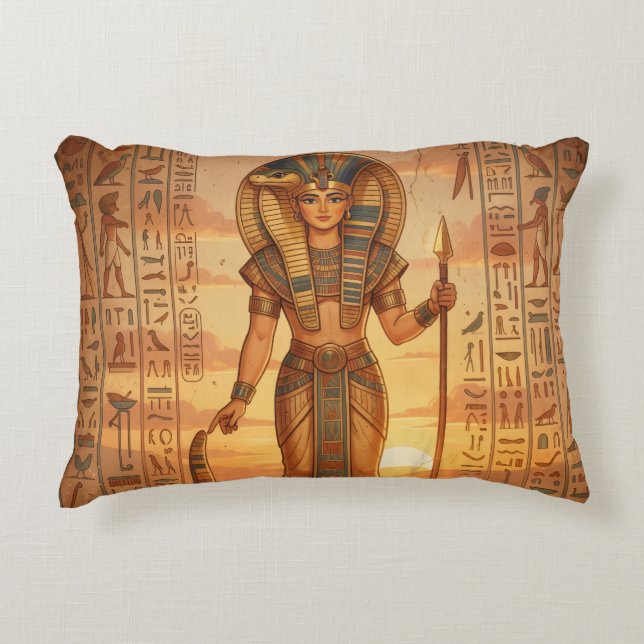 Wadjet – Ägyptische Schlangengöttin´3 Decorative Cushion (Front)