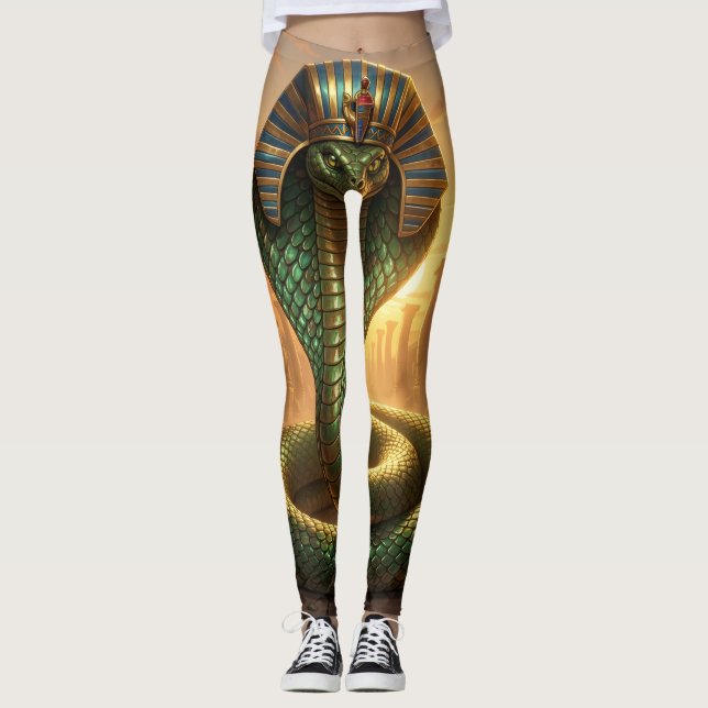Wadjet – Ägyptische Schlangengöttin´6 Leggings (Front)