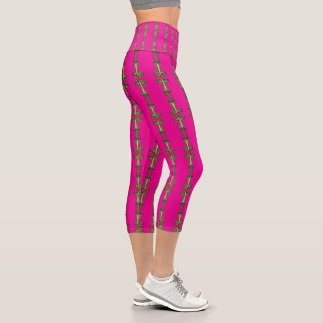 Wadjet – Ägyptische Schlangengöttin´7 Capri Leggings (Right)