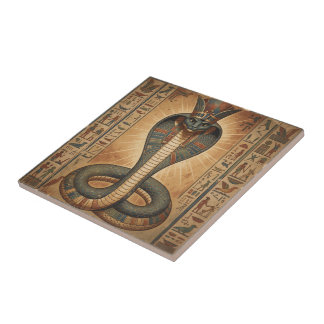 Wadjet – Ägyptische Schlangengöttin´7 Ceramic Tile