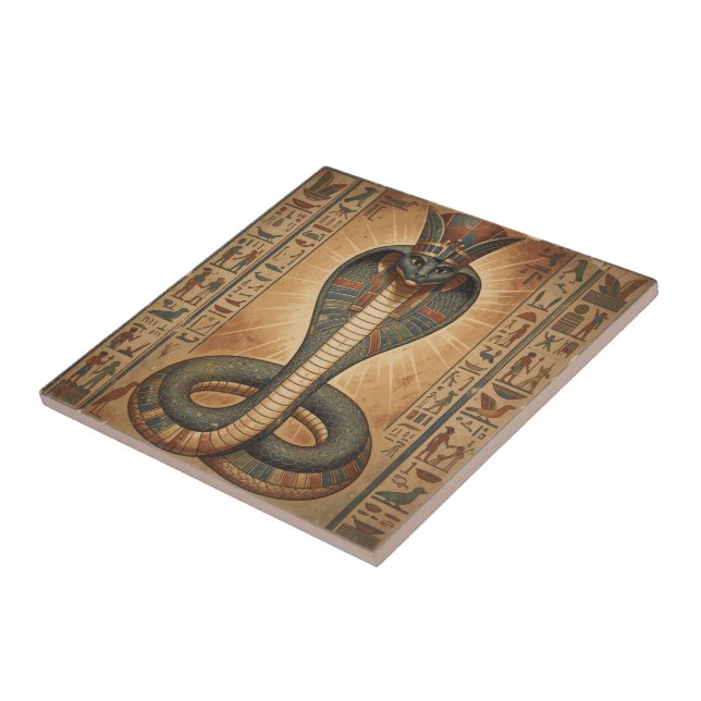 Wadjet – Ägyptische Schlangengöttin´7 Ceramic Tile (Side)