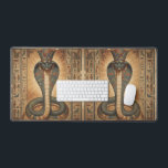Wadjet – Ägyptische Schlangengöttin´7 Desk Mat<br><div class="desc">Wadjet ist eine Kobra-Göttin aus der ägyptischen Mythologie und Schutzgöttin der Pharaonen sowie von Unterägypten. Sie steht für Schutz,  Macht und königliche Autorität.</div>