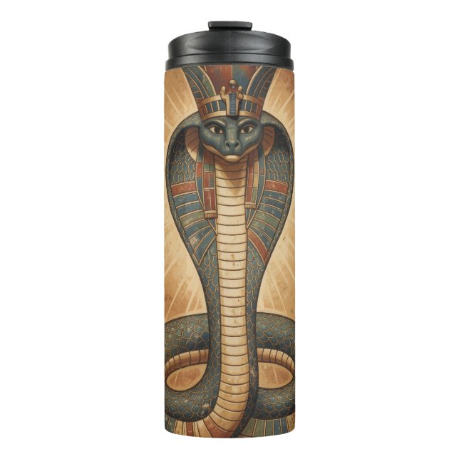 Wadjet – Ägyptische Schlangengöttin´7 Thermal Tumbler (Front)