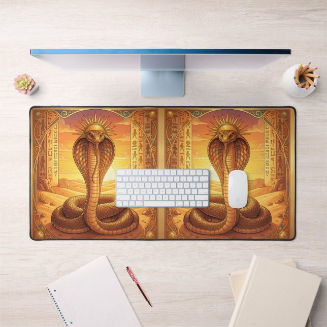 Wadjet – Egyptian Cobra Goddess´1 Desk Mat (Office 1)