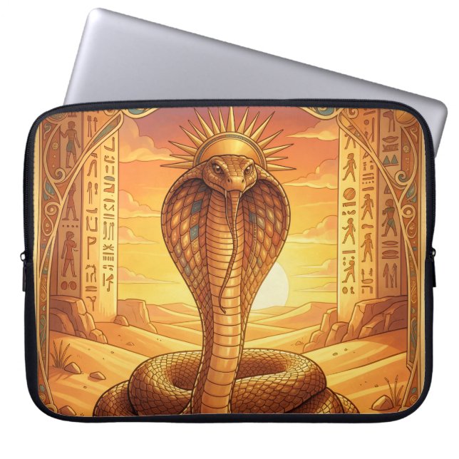 Wadjet – Egyptian Cobra Goddess´1 Laptop Sleeve (Front)