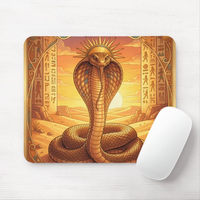 Wadjet – Egyptian Cobra Goddess´1 Mouse Pad (With Mouse)
